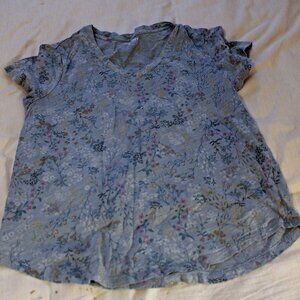 Green Floral T-shirt